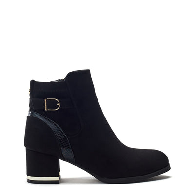 Peyari Black Alcantara Boots