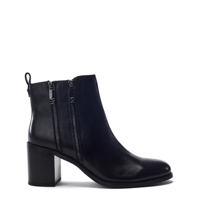 Peytona Black Leather Boots