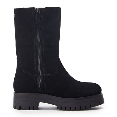 Picenza Black Suede Boots