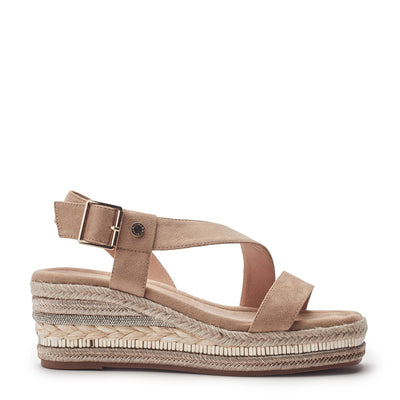 Poseo Stone Alcantara Sandals