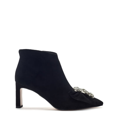 Quinlain Black Alcantara Boots