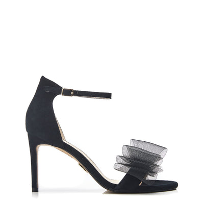 Raeleigh Black Suede Sandals