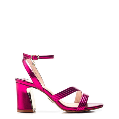 Raeya Pink Metallic Sandals