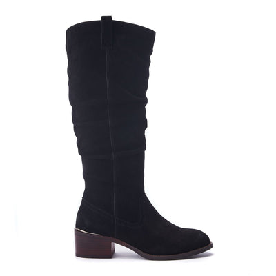 Raissa Black Suede Boots