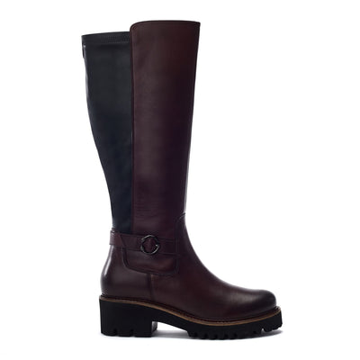 Remina Burgundy Leather Boots