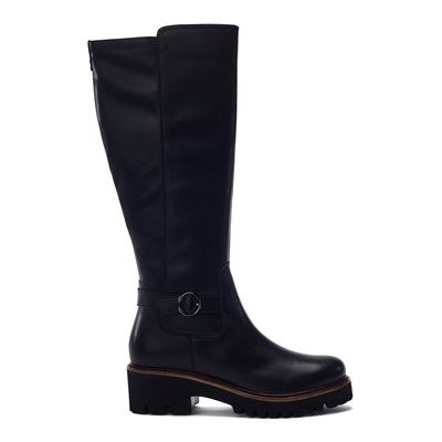 Remina Black Leather Boots