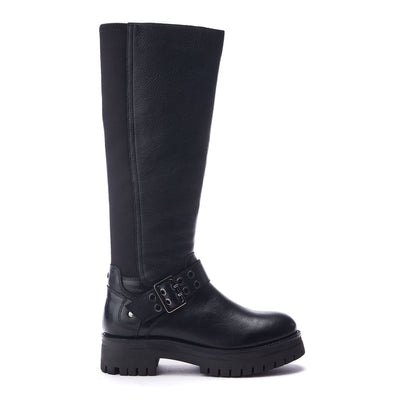 Remy Black Leather Boots