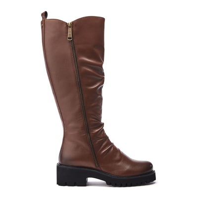 Riez Tan Leather Boots