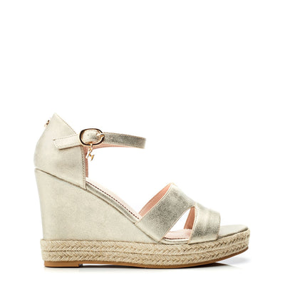 Rikolia Gold Porvair Sandals