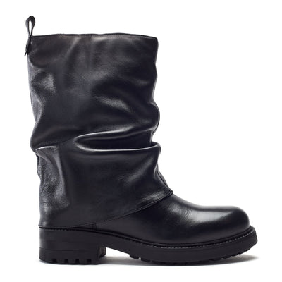 Rinnia Black Leather Boots