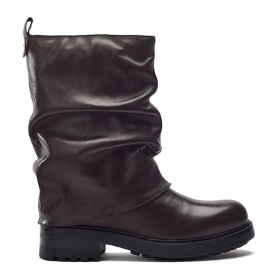 Rinnia Dark Brown Leather Boots