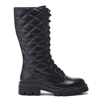 Roux Black Leather Boots