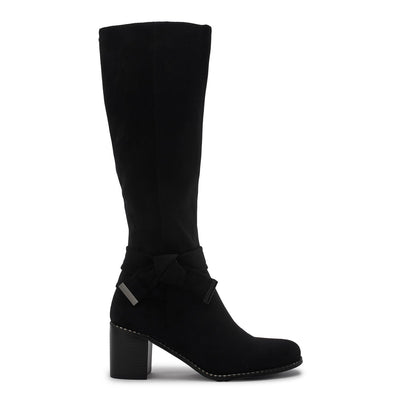 Sabea Black Alcantara Boots