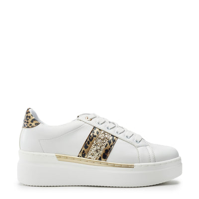 Salomie White-Gold Porvair Trainers