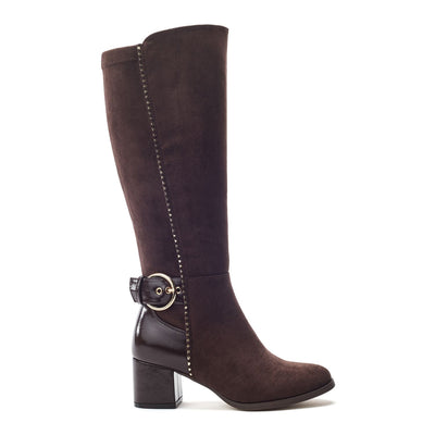 Sameena Dark Brown Porvair Boots