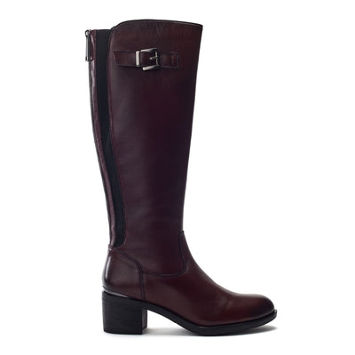 Sansho Burgundy Leather Boots