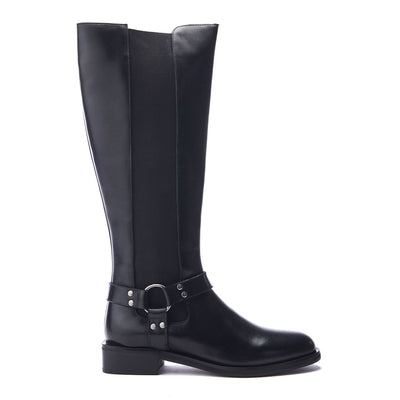 Sevrin Black Leather Boots
