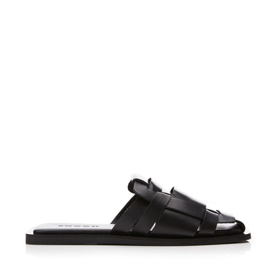 Sh Akari Black Leather Sandals