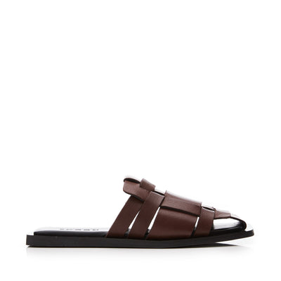 Sh Akari Brown Leather Sandals