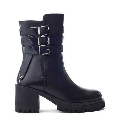 Sh Ariss Black Leather Boots