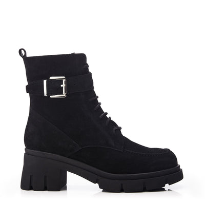 Sh Arta Black Suede Boots