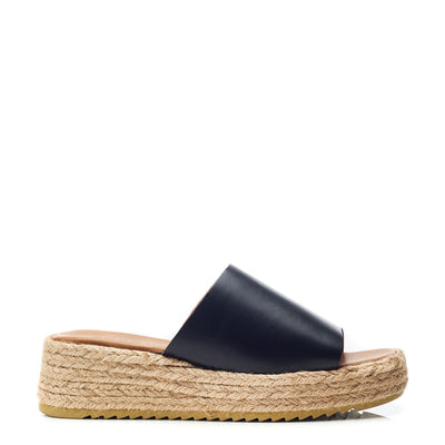 Sh Astrid Black Leather Sandals