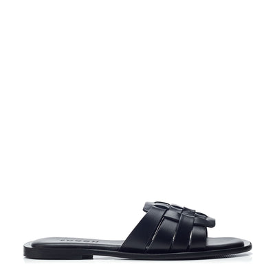 Sh Athol Black Leather Sandals