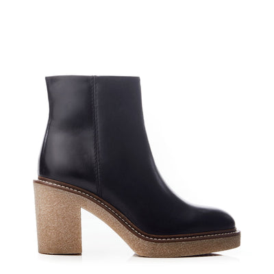 Sh Casero Black Leather Leather Boots