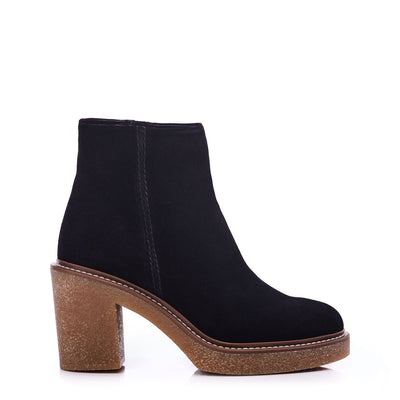 Sh Casero Black Suede Suede Boots