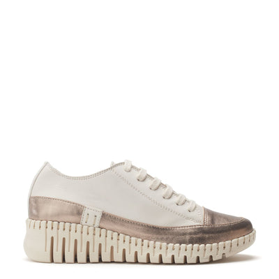 Sh Edrea Gold Leather Trainers