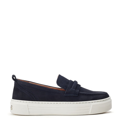 Sh Elmo Navy Nubuck Shoes
