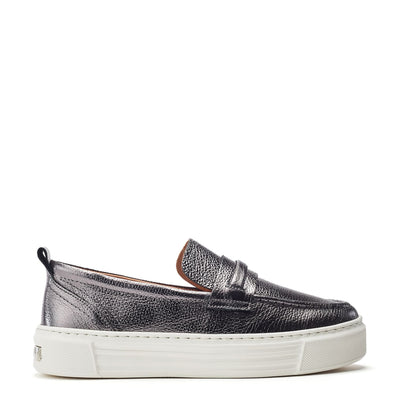 Sh Elmo Pewter Leather Shoes