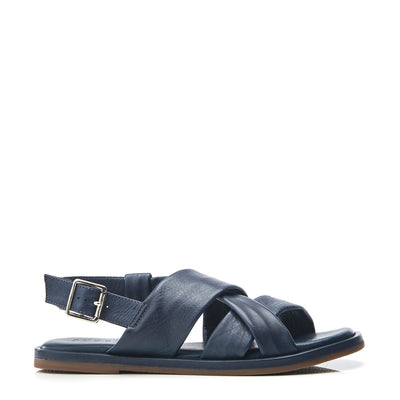Sh Garda Navy Leather Sandals