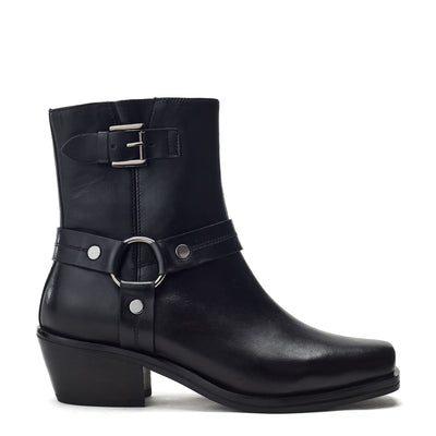 Sh Gee Black Leather Boots