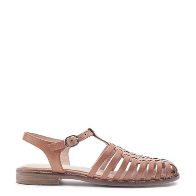Sh Georgie Tan Leather Sandals
