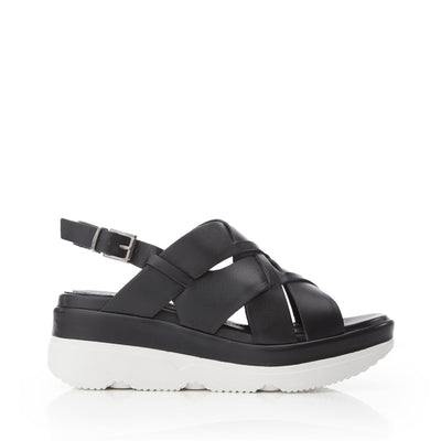 Sh Ilko Black Leather Sandals