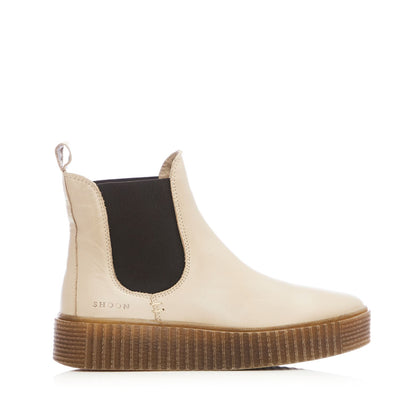 Sh Illom Cream Leather Boots