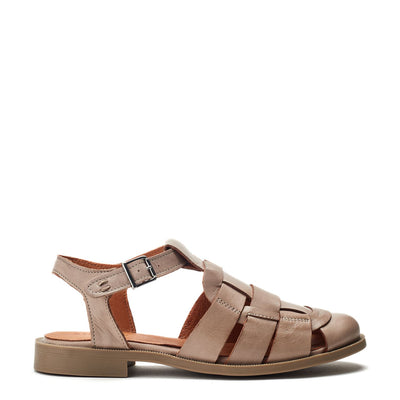 Sh Imelda Taupe Leather Shoes