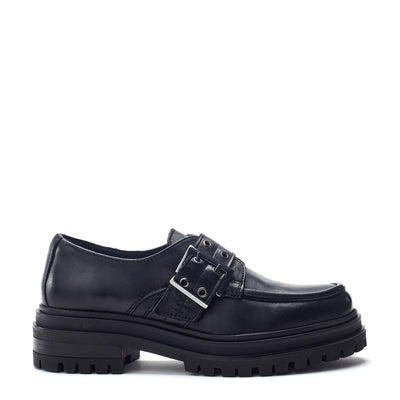 Sh Imoge Black Leather Shoes