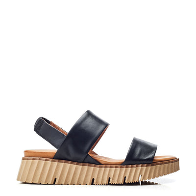 Sh Indiana Black Leather Sandals