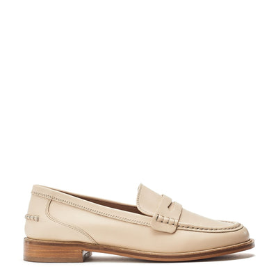 Sh Loire Beige Leather Shoes
