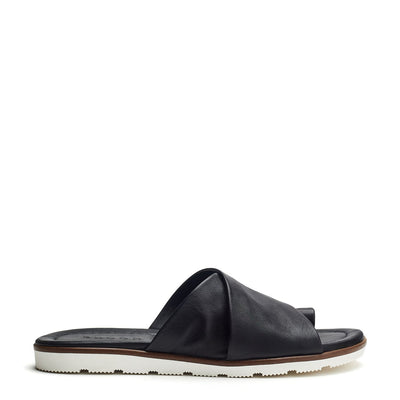 Sh Malmo Black Leather Sandals