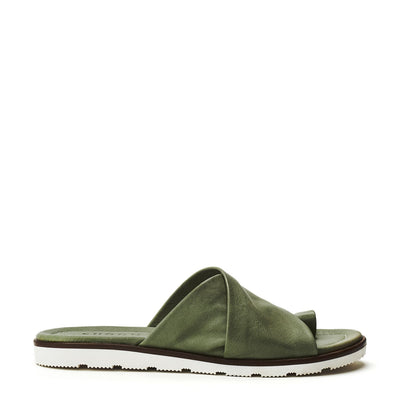 Sh Malmo Khaki Leather Sandals
