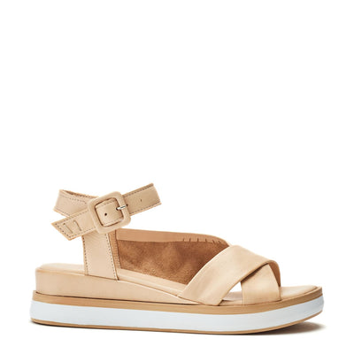 Sh Meade Beige Leather Sandals