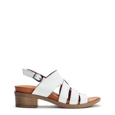 Sh Mere Off White Leather Sandals