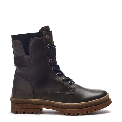 Sh Odcombe Khaki Leather Boots