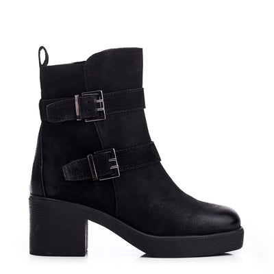 Sh Sagitta Black Nubuck Boots