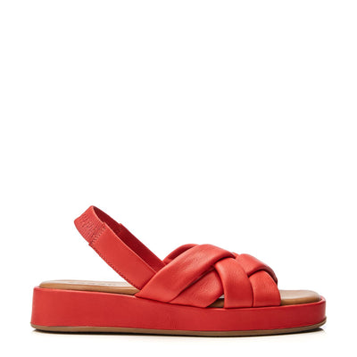 Sh Selmer Red Leather Sandals