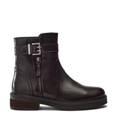 Sh Sherri Dark Brown Leather Boots