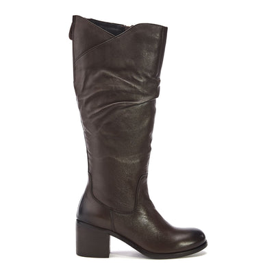 Soleene Dark Brown Leather Boots